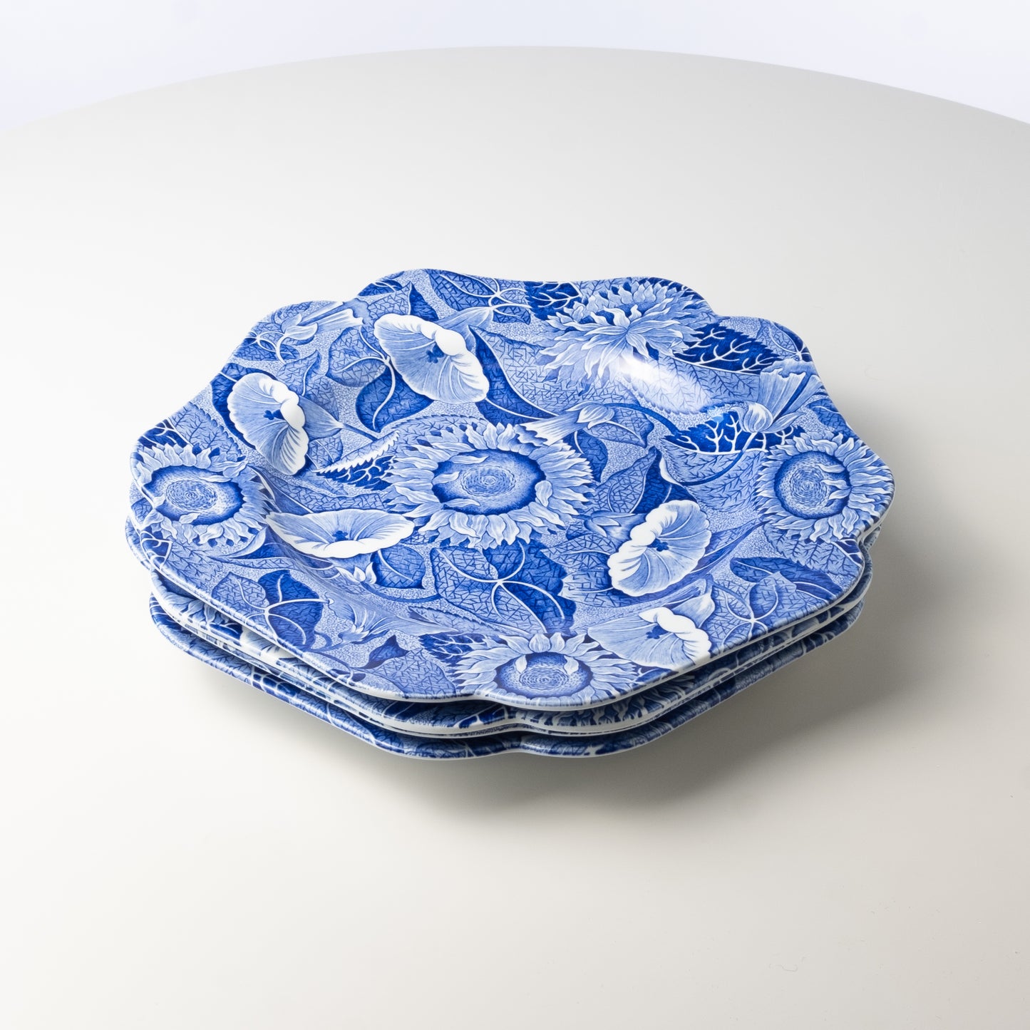 Spode Sunflower Luncheon Plates (The Blue Room Collection)