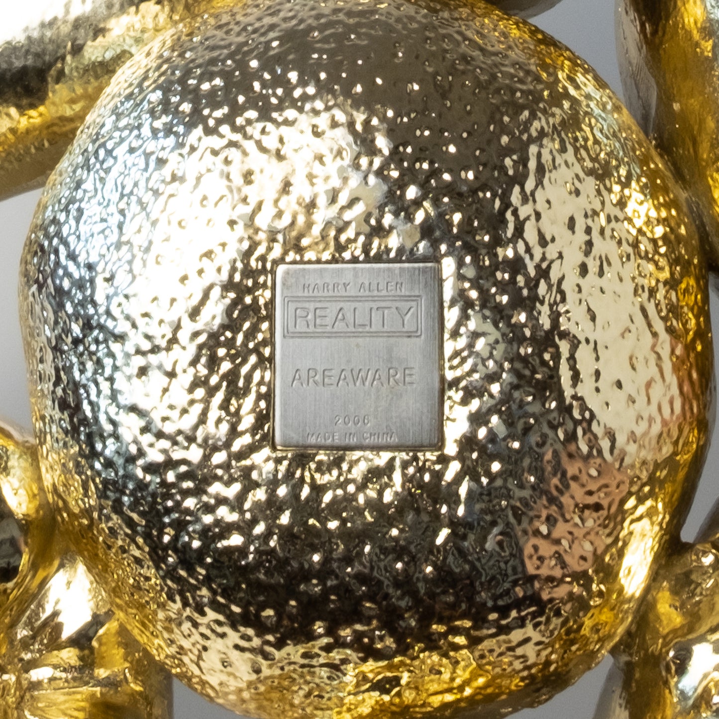 Harry Allen Reality Ware Gold Fruit Bowl