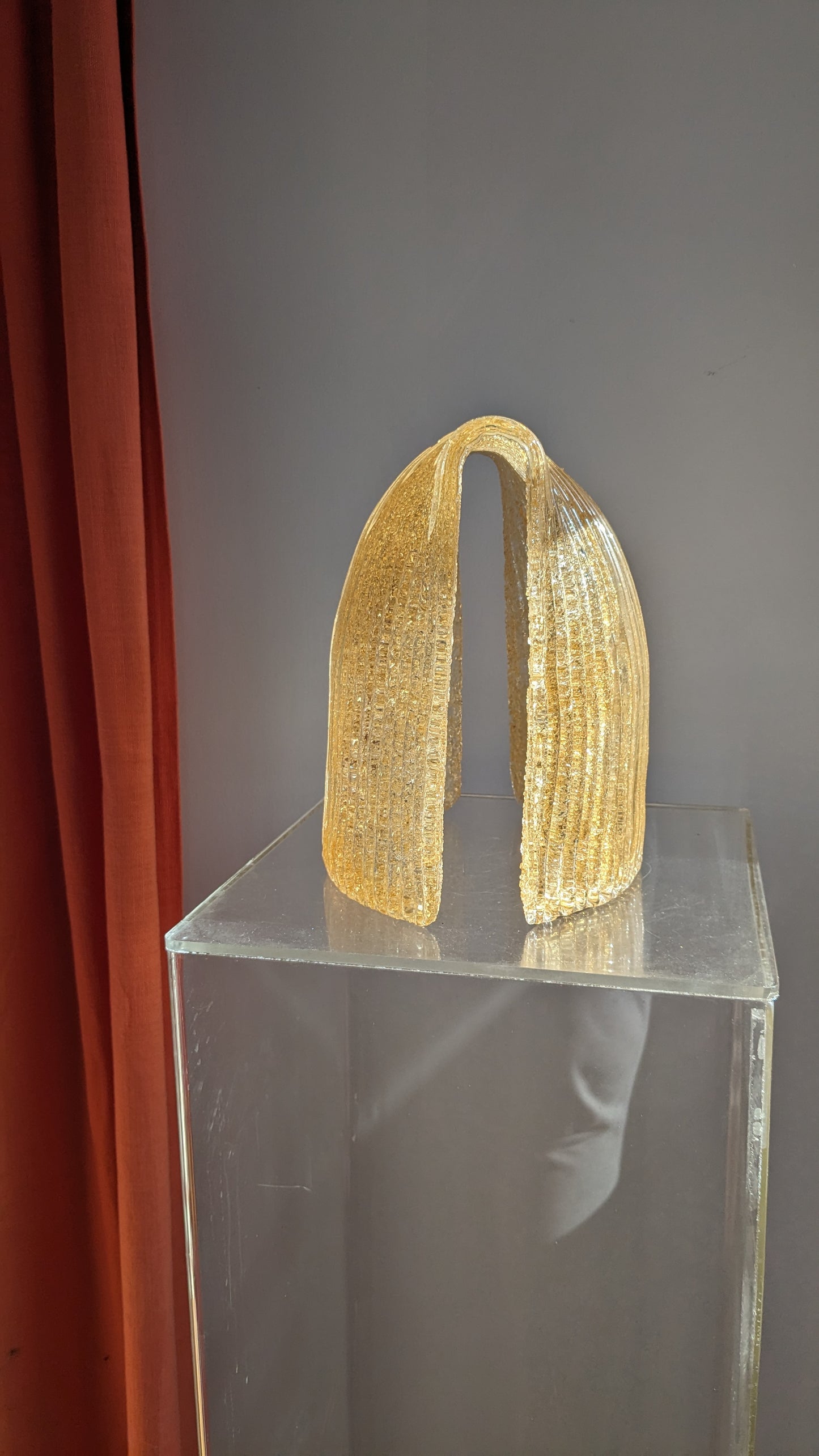 Gold Glass Folded Light