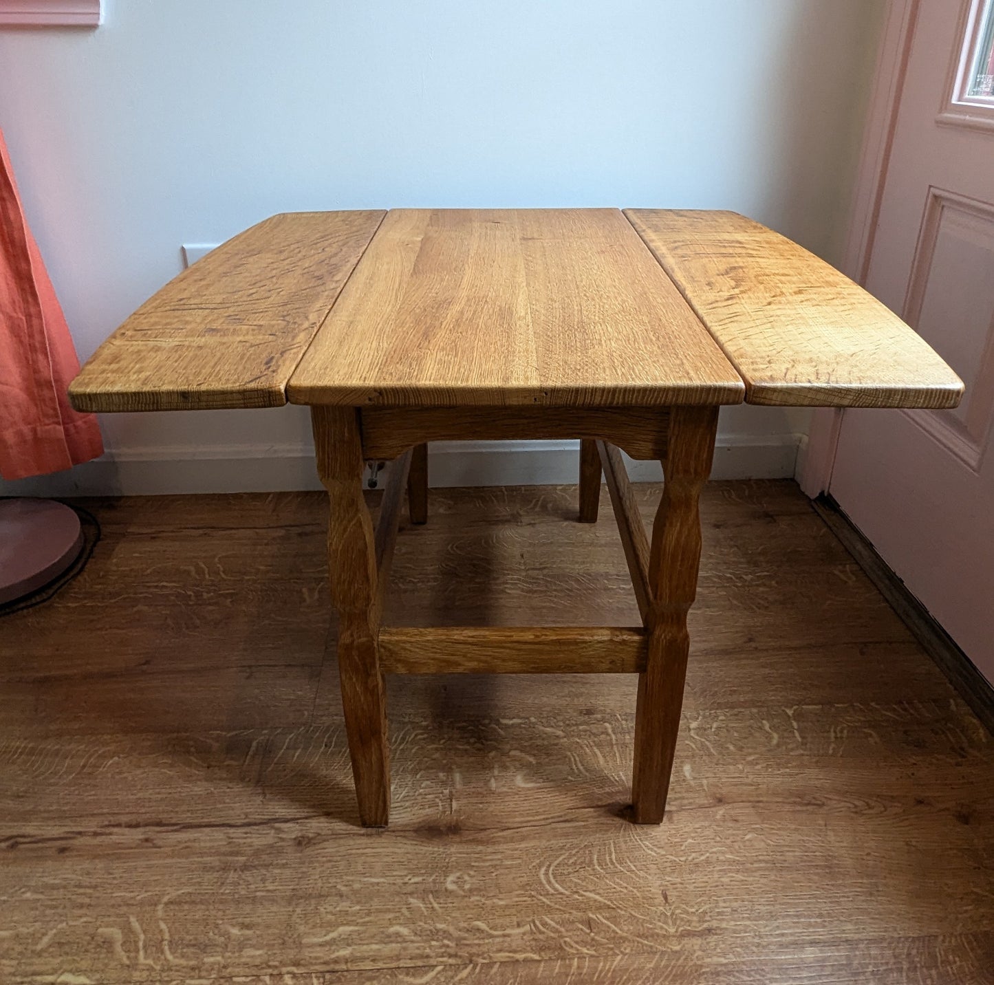 Danish Light Oak Collapsible Coffee Table