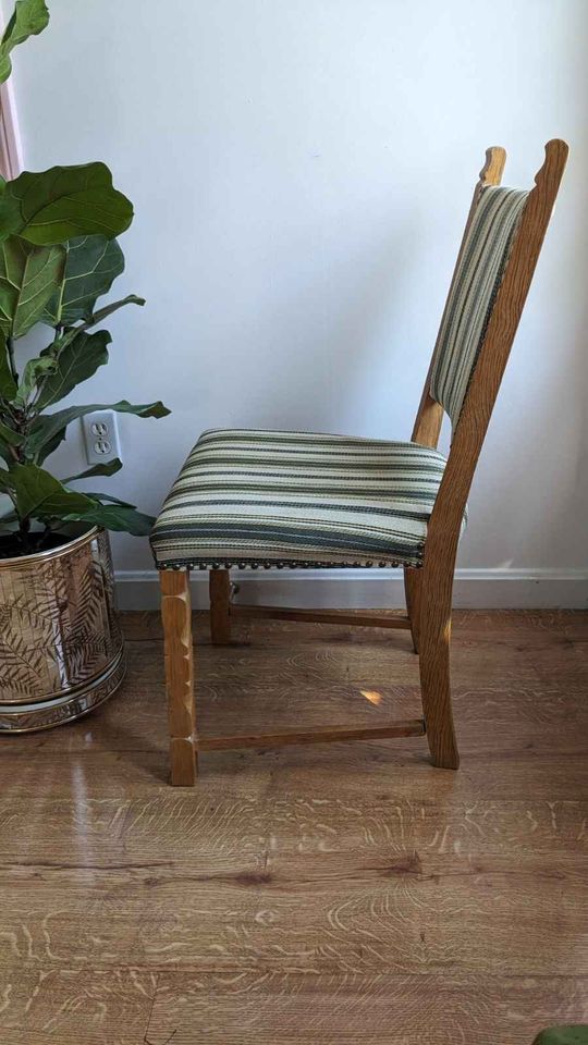 Set of (5) Danish Modern Oak Dining Chairs in Manner of Henning Kjaernulf