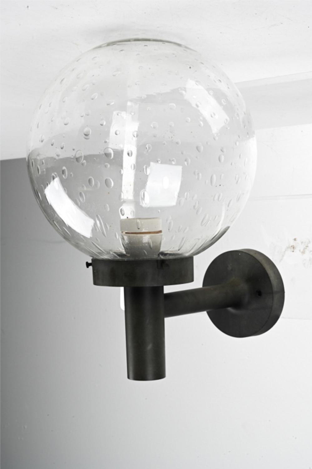 Scandinavian Modern Glass Globe Sconce