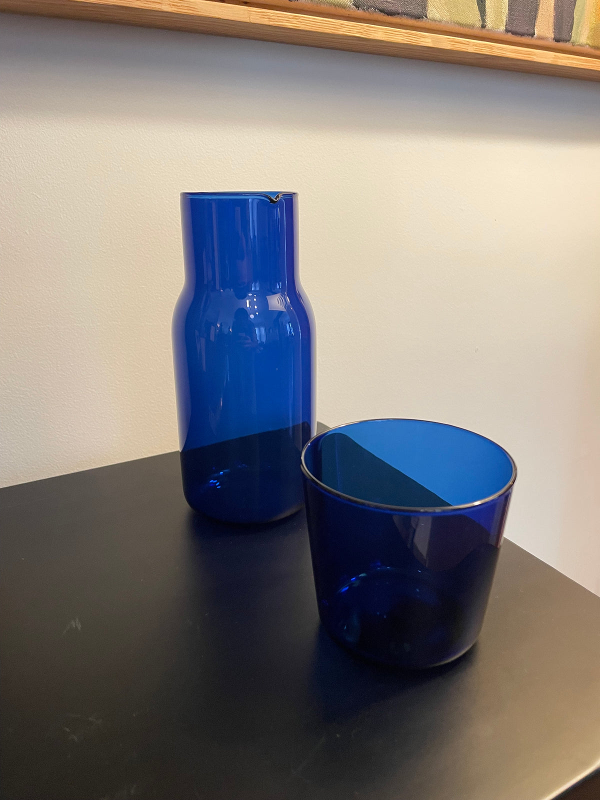 Carafe and Cup Set in Jewel Tones