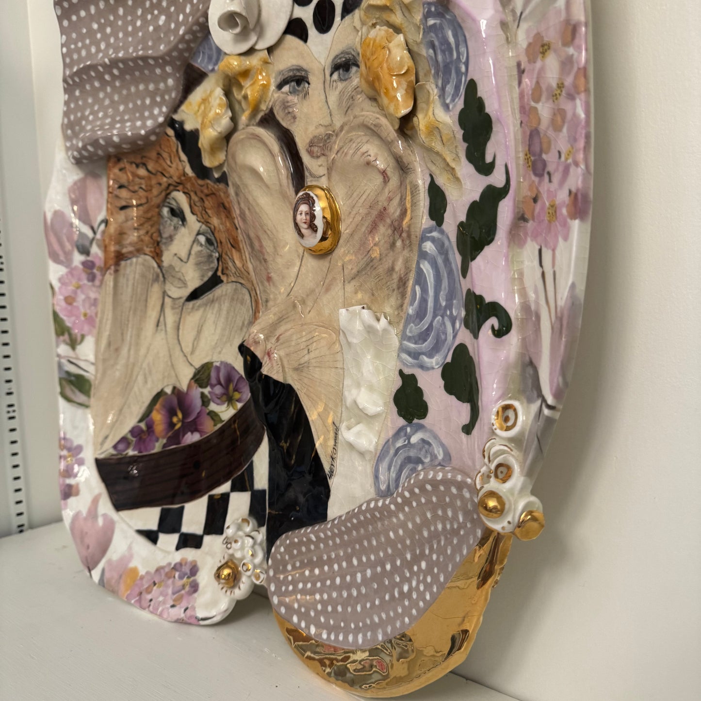 Laney K. Oxman Ceramic Plate c. 1990s