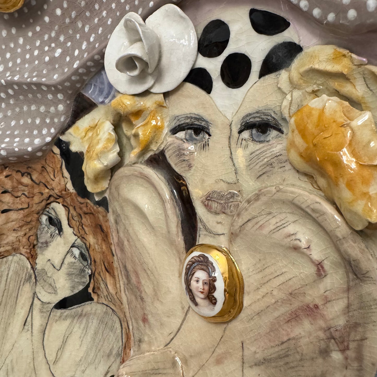 Laney K. Oxman Ceramic Plate c. 1990s