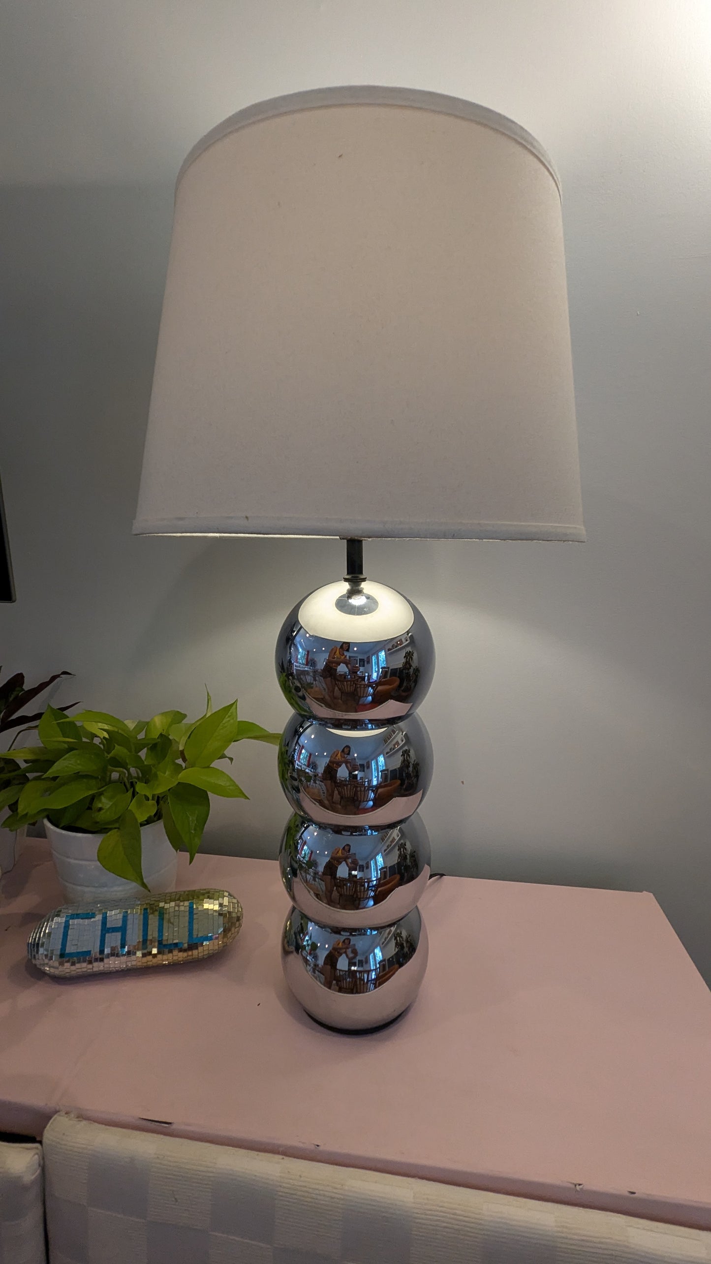 Chrome "Caterpillar" Ball Lamp