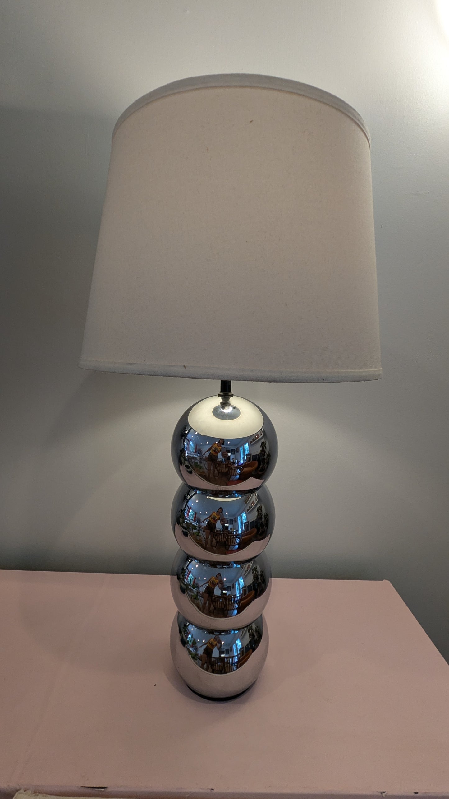 Chrome "Caterpillar" Ball Lamp