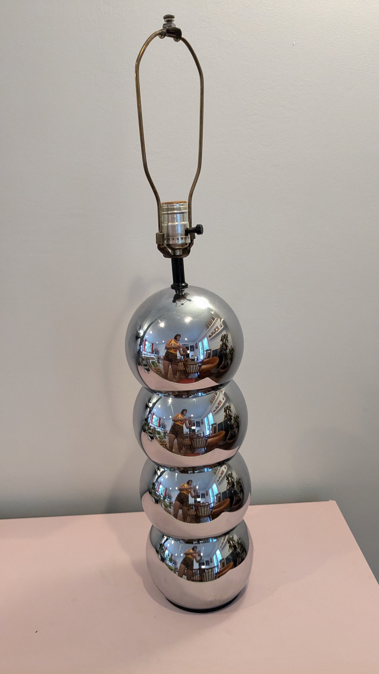 Chrome "Caterpillar" Ball Lamp