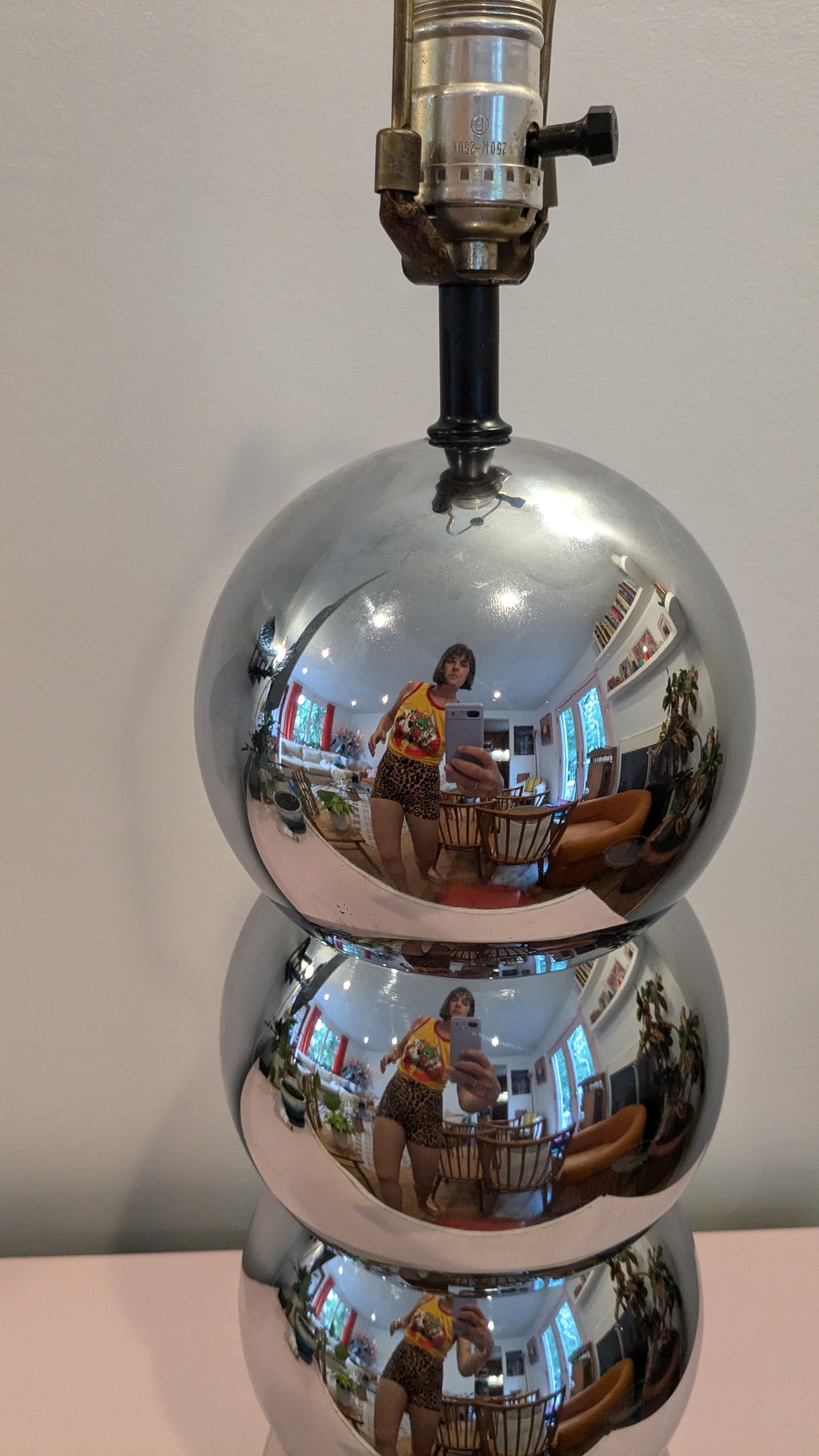 Chrome "Caterpillar" Ball Lamp