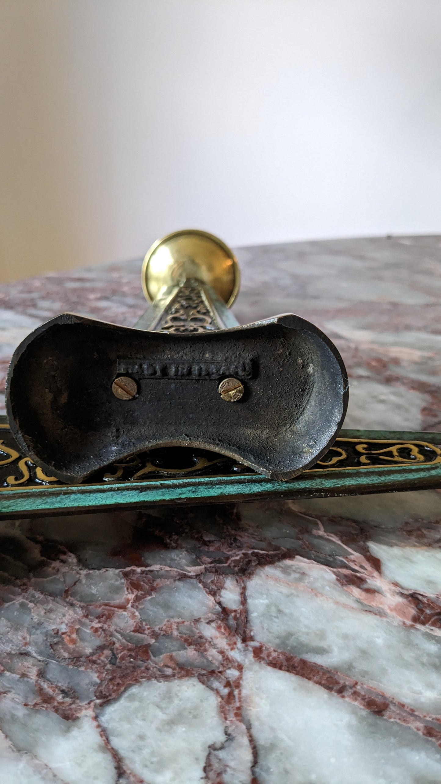 Verdigris Brutalist Candlestick Holders