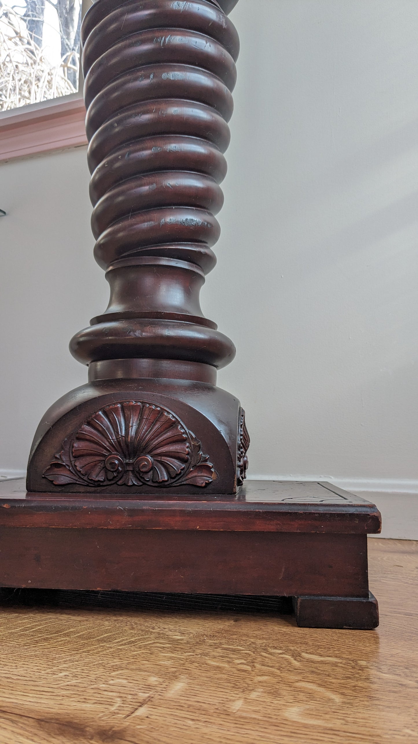 Mahogany Eastlake Style Pedestal
