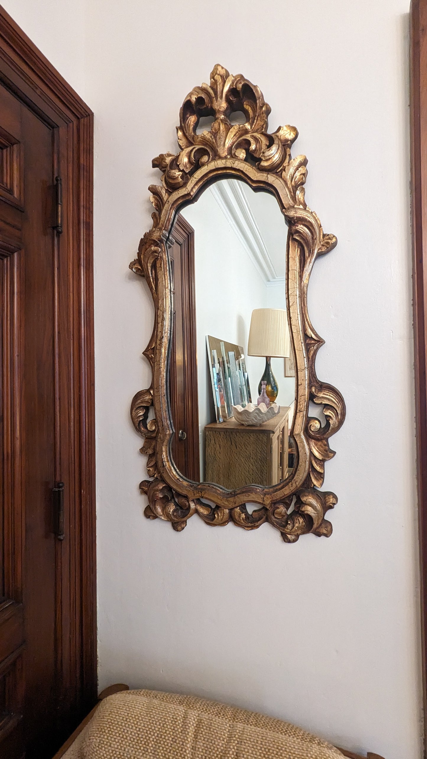 Rococo Style Giltwood Baroque Mirror