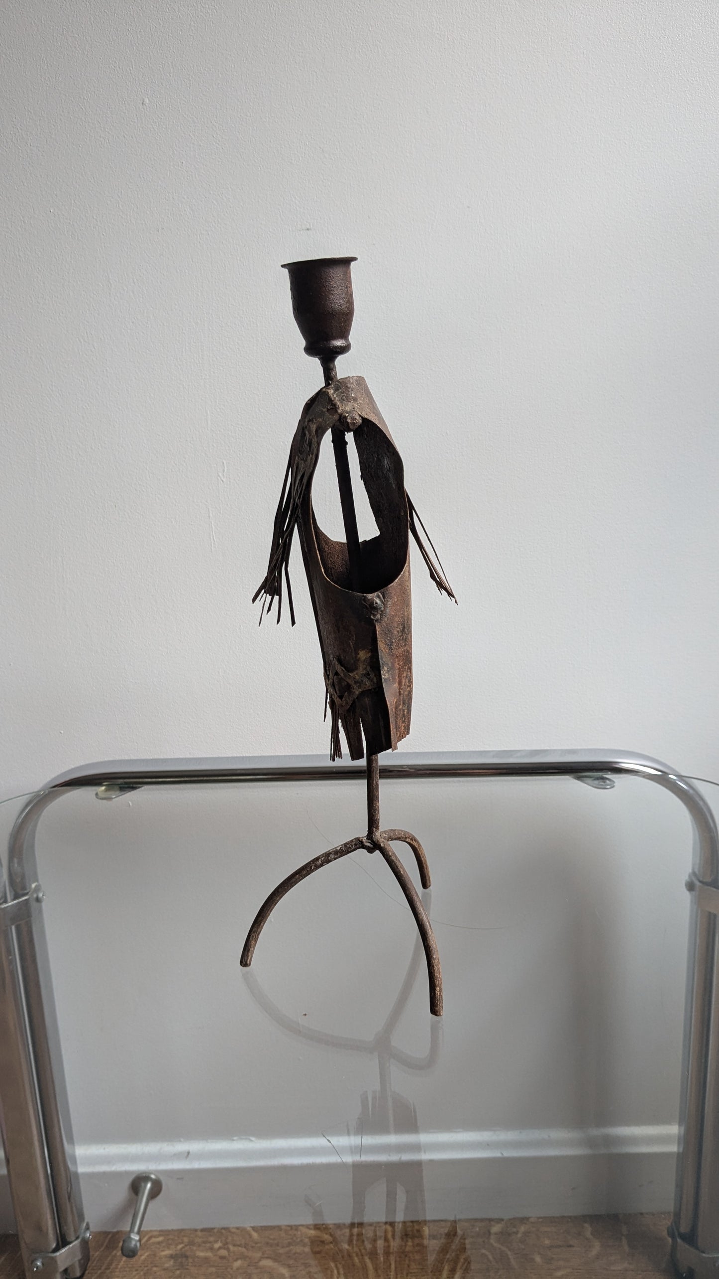 Metal Fringe Vest Candle Holder