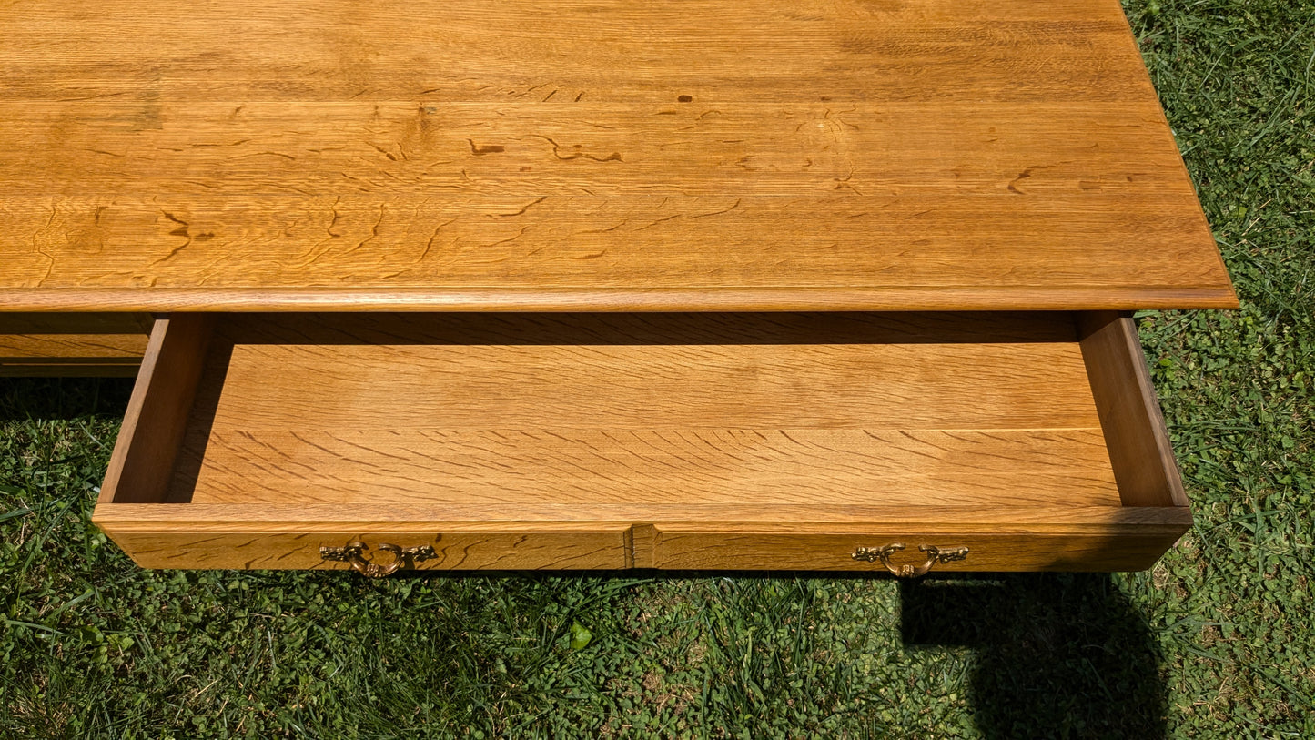 Danish Oak Hall Low Console, 1970s