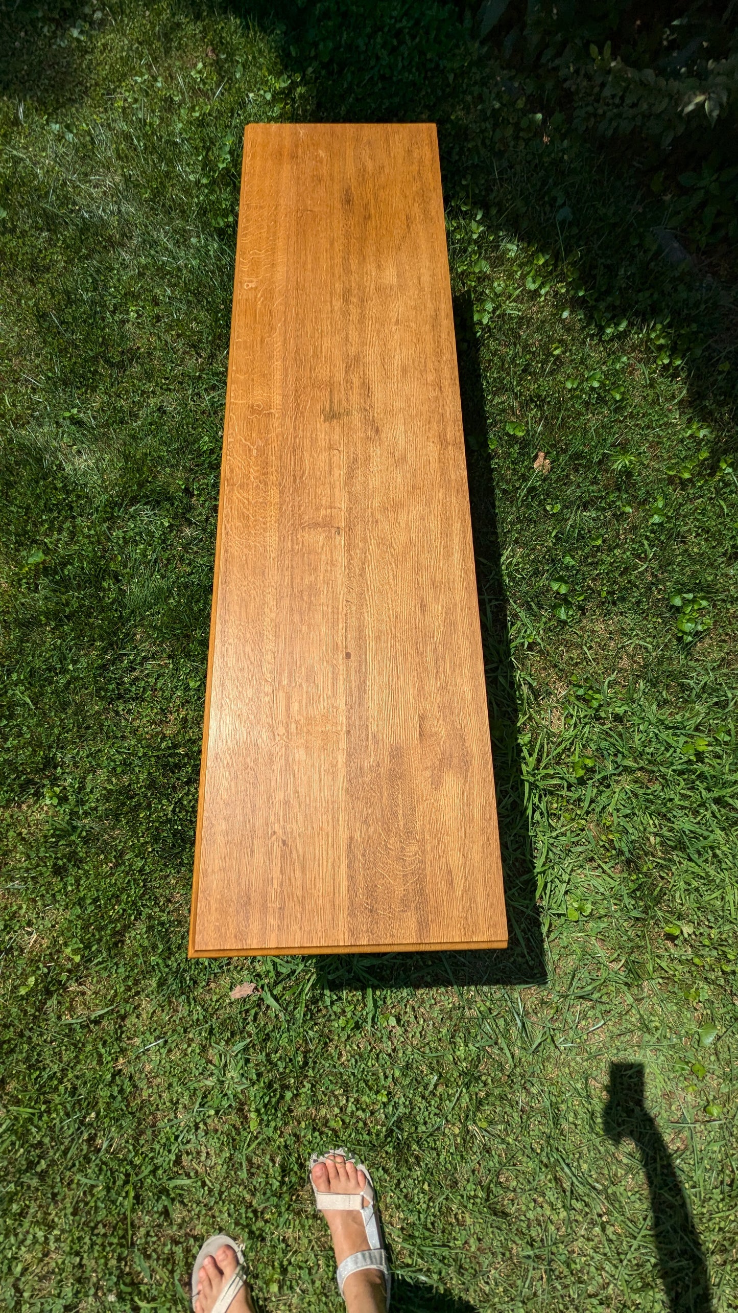 Danish Oak Hall Low Console, 1970s