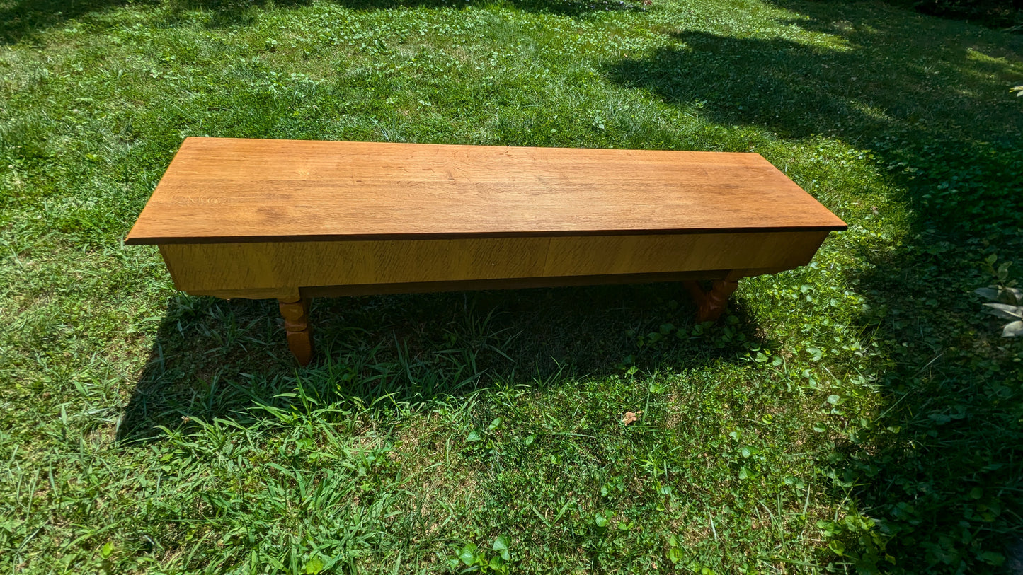 Danish Oak Hall Low Console, 1970s