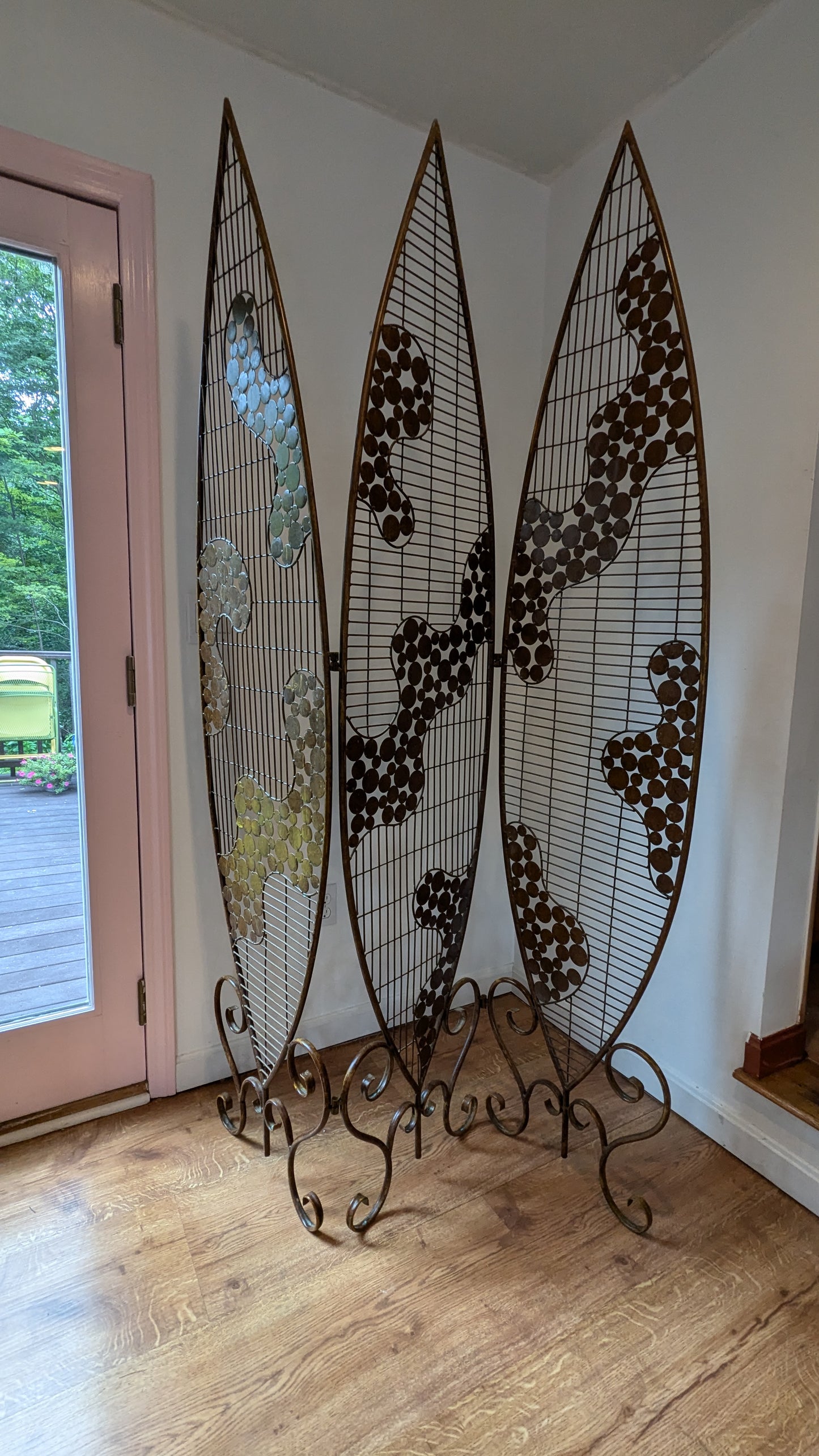Atomic Style Room Divider Metal Screen
