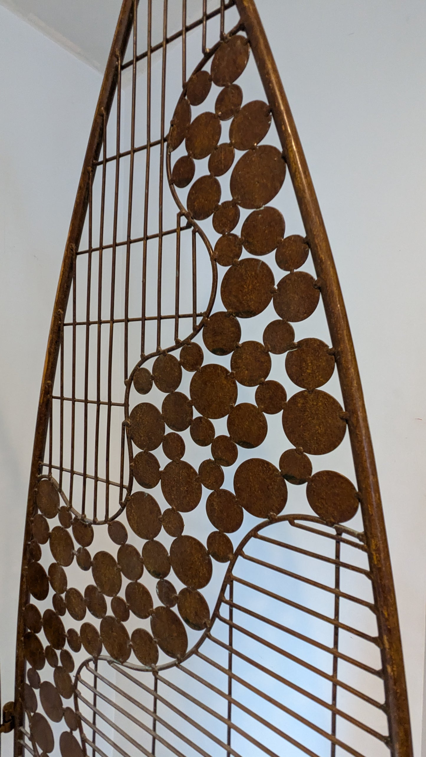 Atomic Style Room Divider Metal Screen