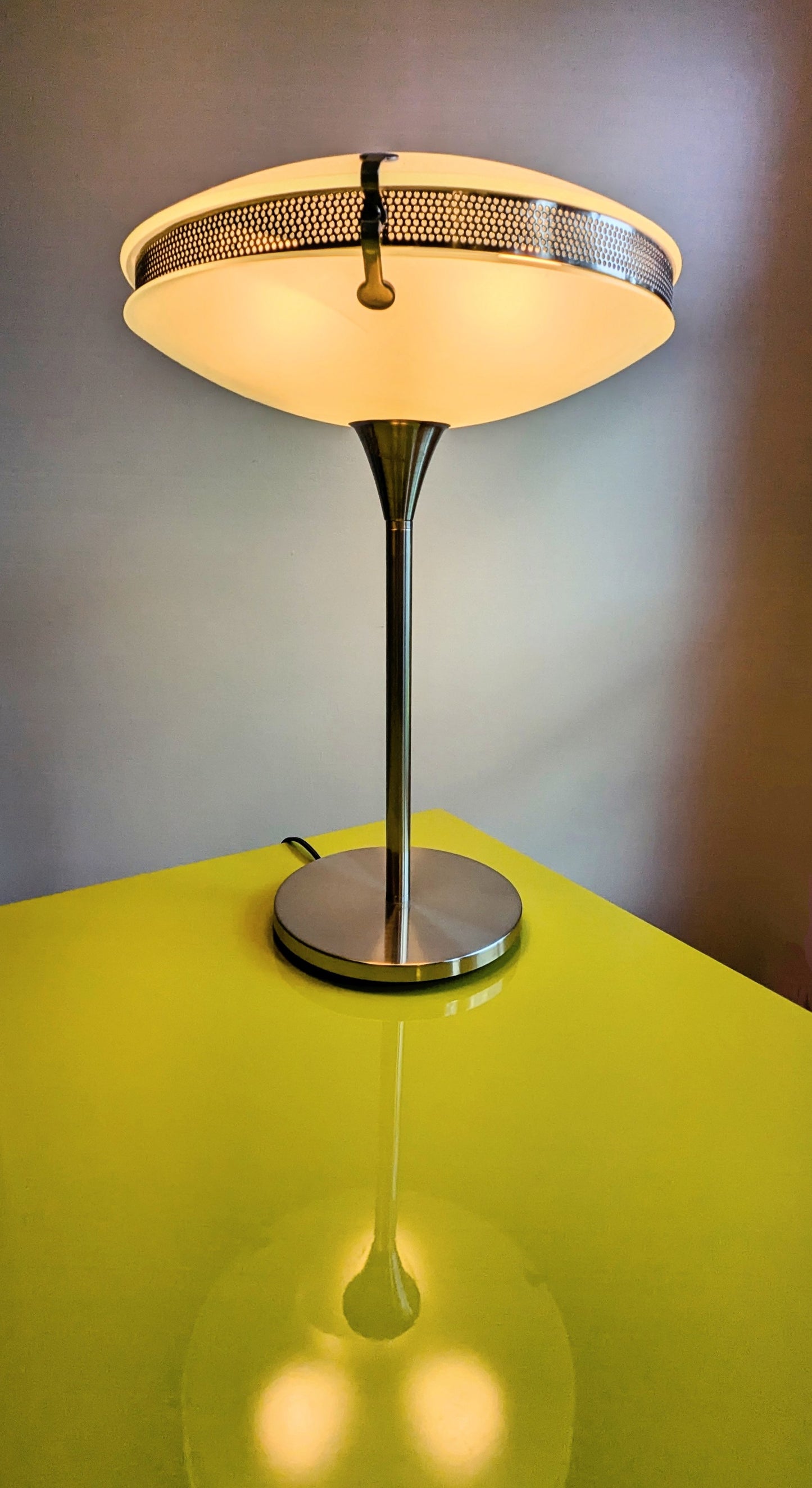 Postmodern Satellite Table Lamp with Dimmer