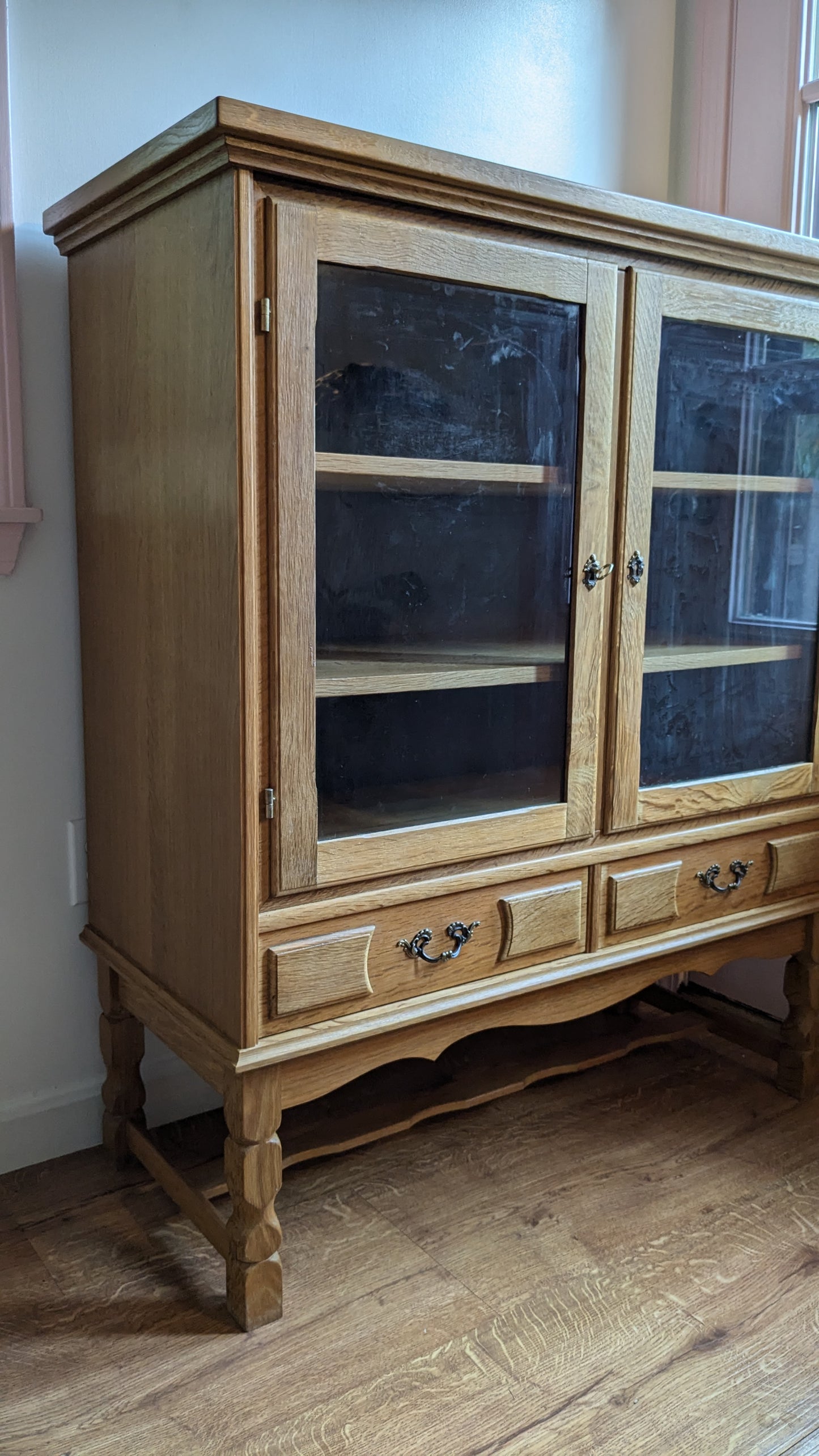 White Oak Display Cabinet in Manner of Henning Kjaernulf