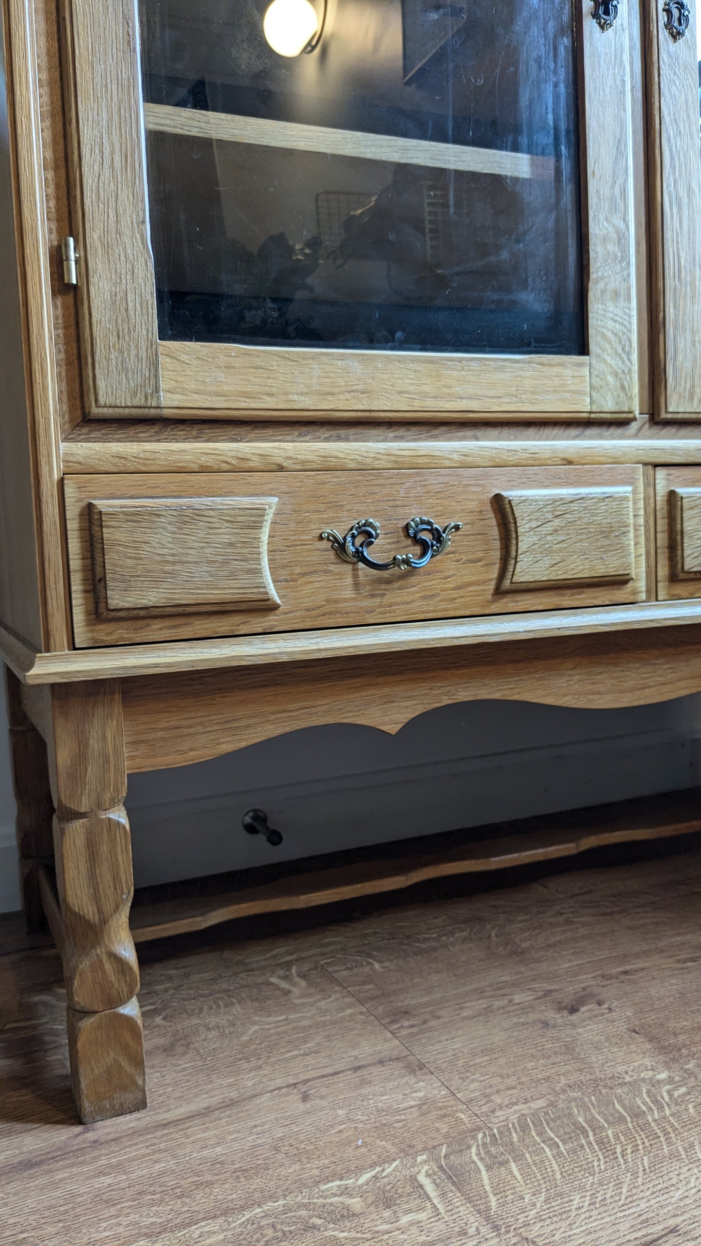 White Oak Display Cabinet in Manner of Henning Kjaernulf