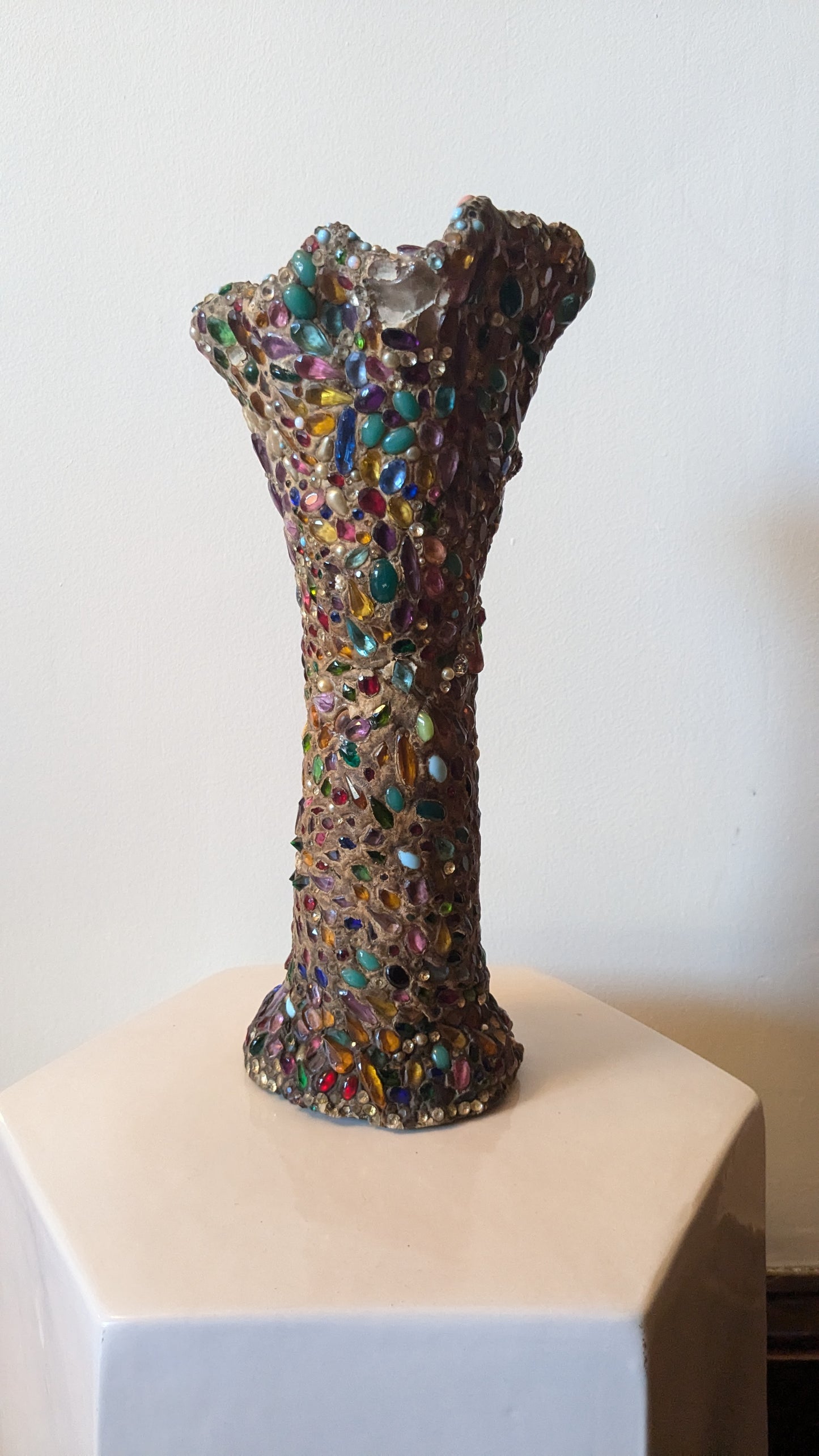 Gaudi Style Gem Embellished Vase