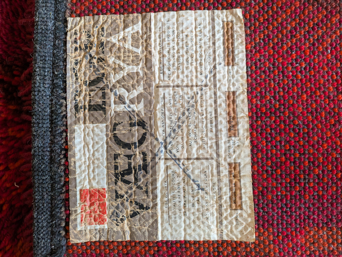 Rya Rug for F.L.