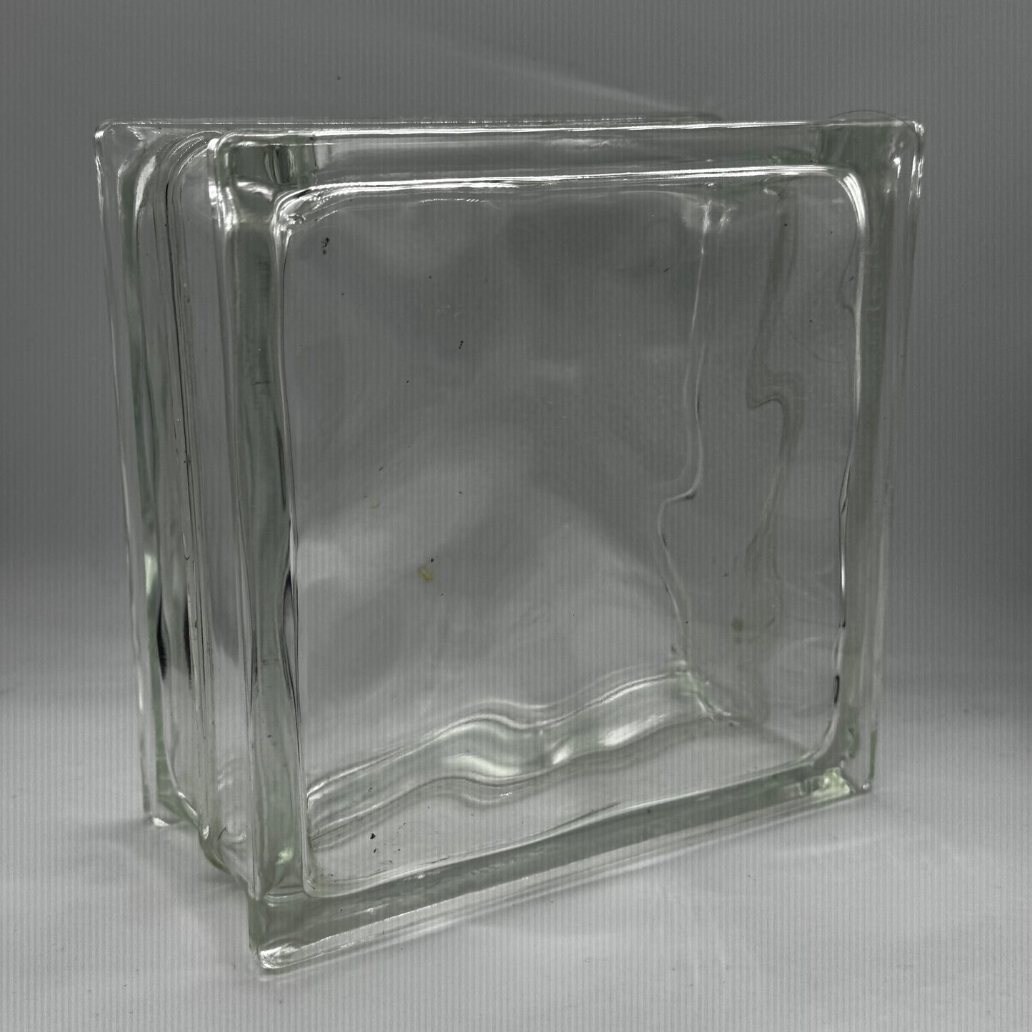 1980s Glass Block Vase (large)