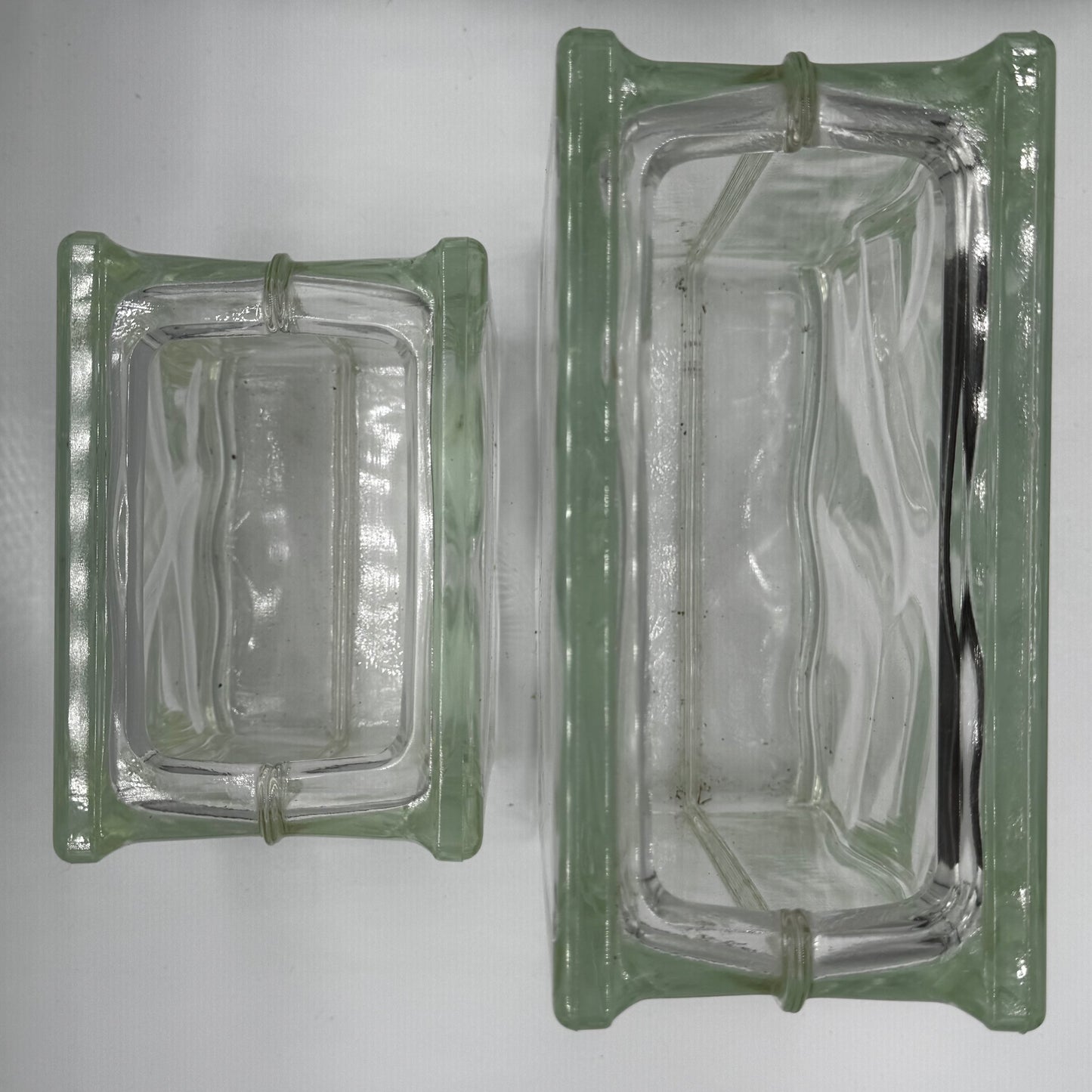 1980s Glass Block Vase (large)