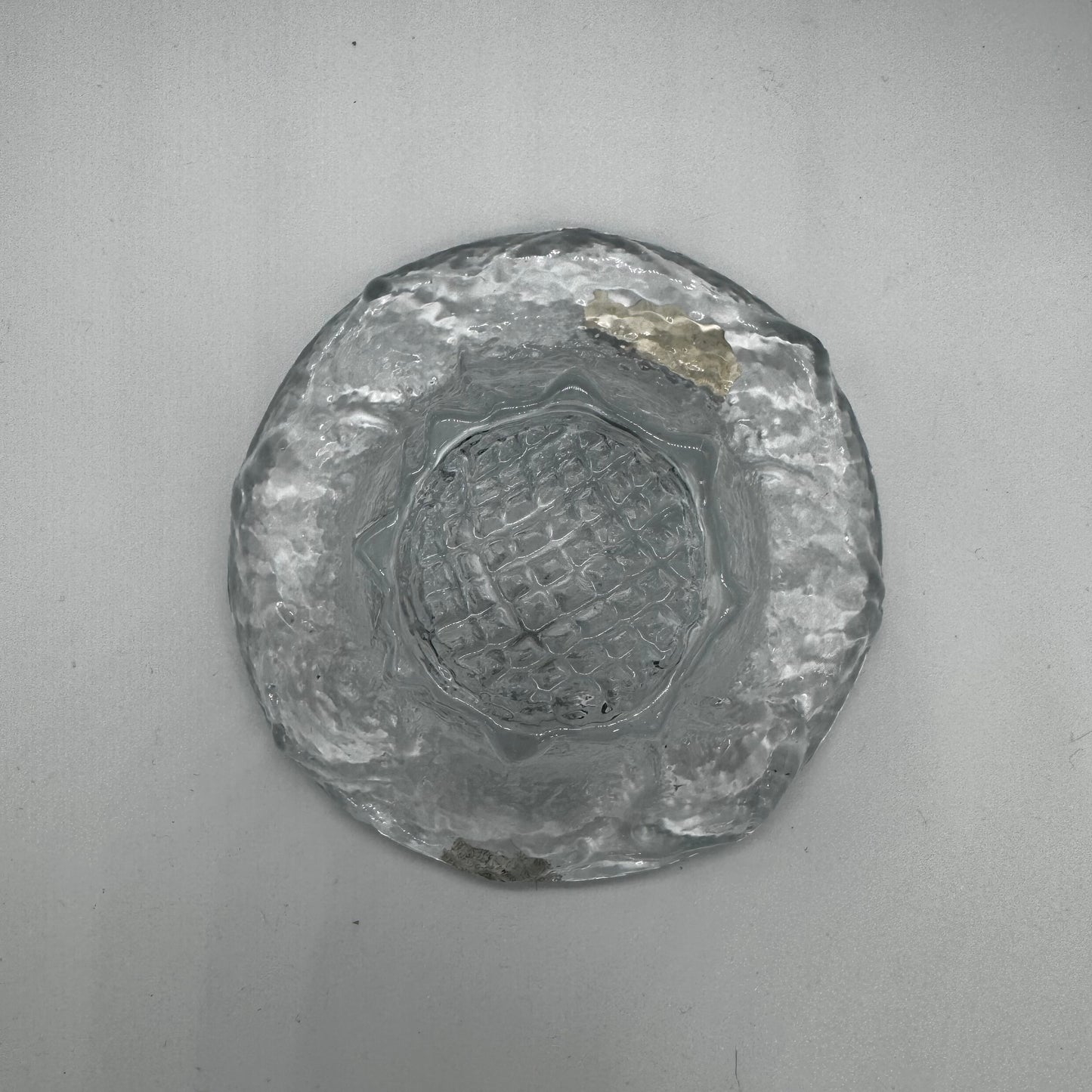 Blenko Glass Sunflower Pattern Candle Holder