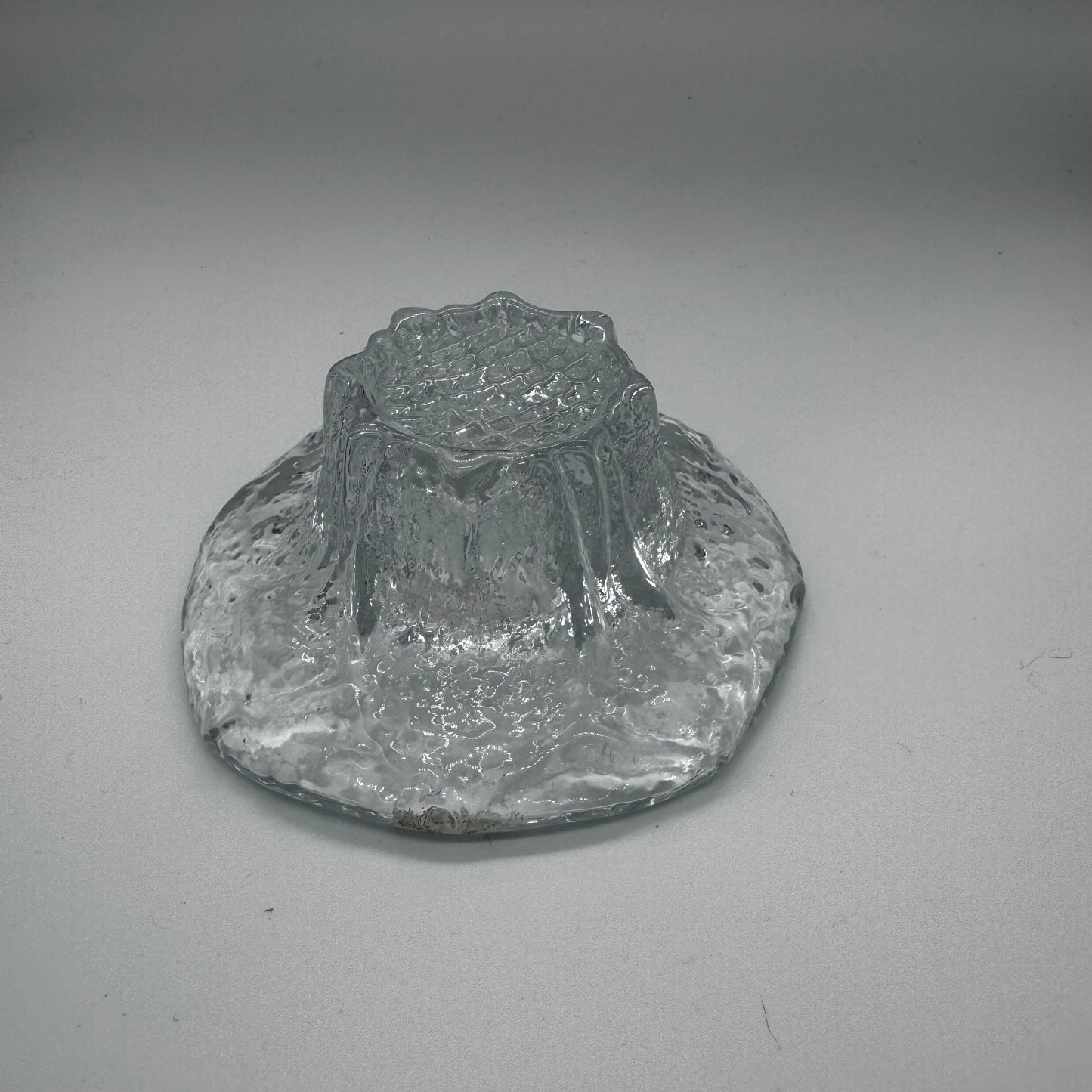Blenko Glass Sunflower Pattern Candle Holder