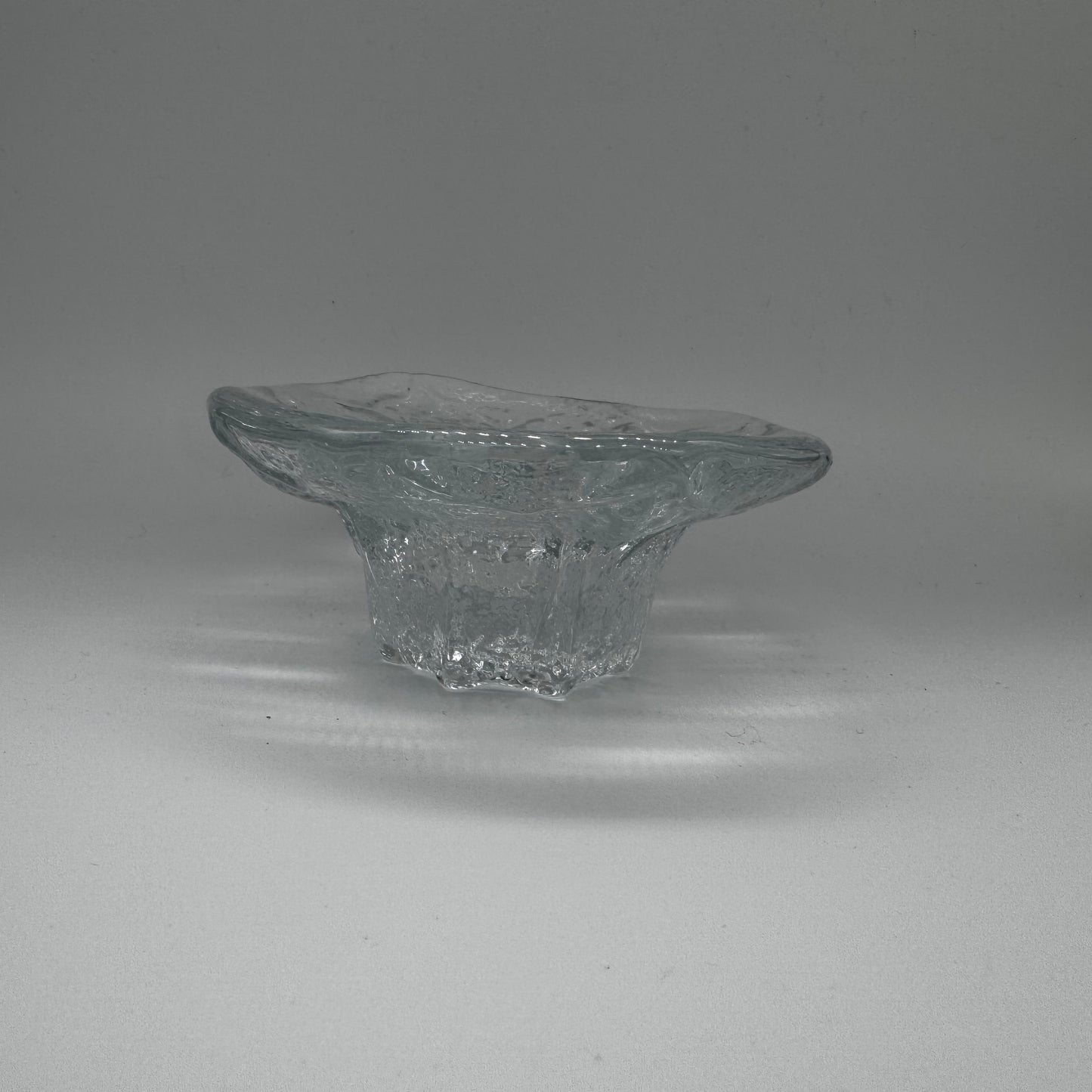 Blenko Glass Sunflower Pattern Candle Holder