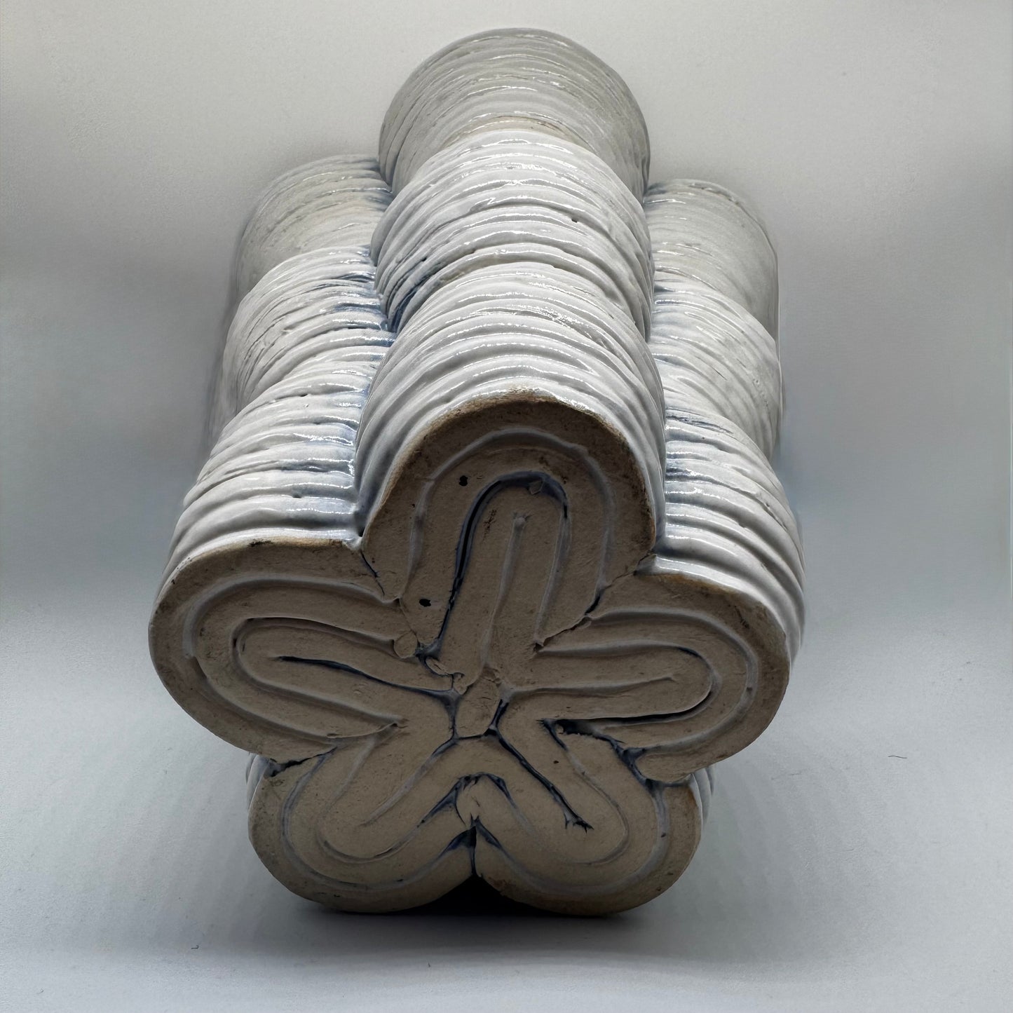 White Coil Vase