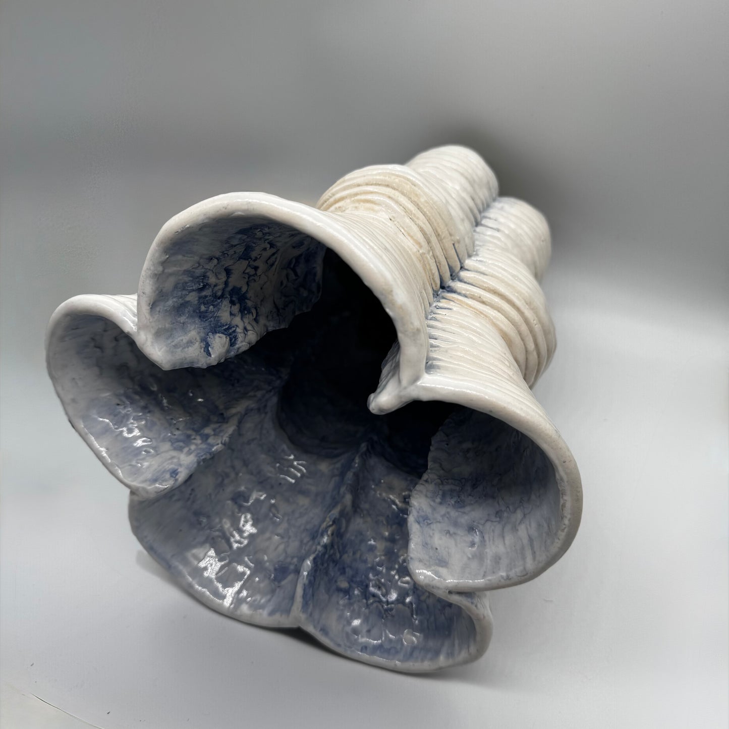 White Coil Vase