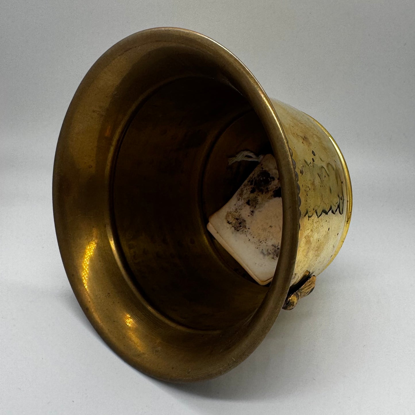 Trompe L’oeil Rope Brass Planter