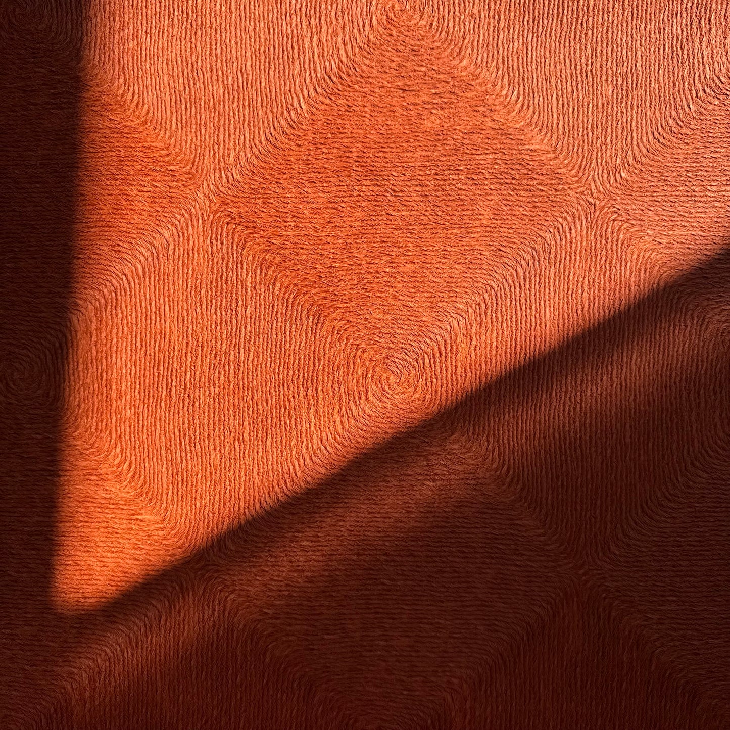 Vintage 1959 Vicrtex Deep Salmon Wallpaper Full Roll of "Lanai"