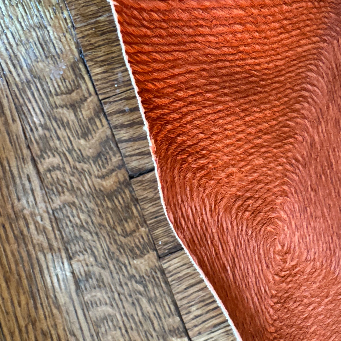 Vintage 1959 Vicrtex Deep Salmon Wallpaper Full Roll of "Lanai"