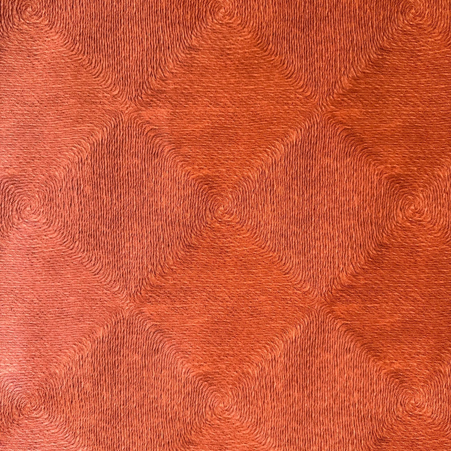 Vintage 1959 Vicrtex Deep Salmon Wallpaper Full Roll of "Lanai"