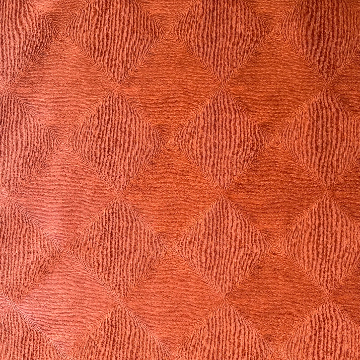 Vintage 1959 Vicrtex Deep Salmon Wallpaper Full Roll of "Lanai"