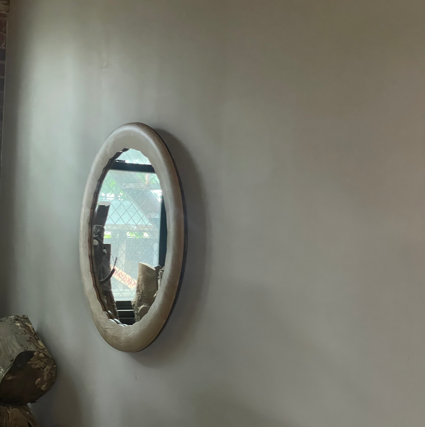 Scalloped Maple Mirror