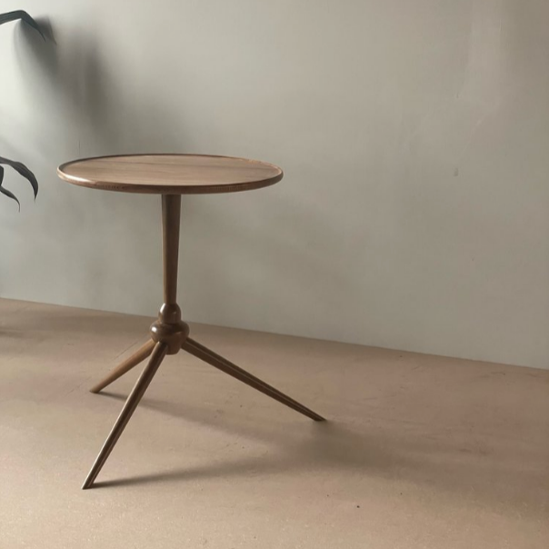 Giossi & Kuhn Tripod Table in Elm