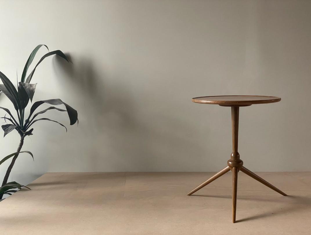 Giossi & Kuhn Tripod Table in Elm