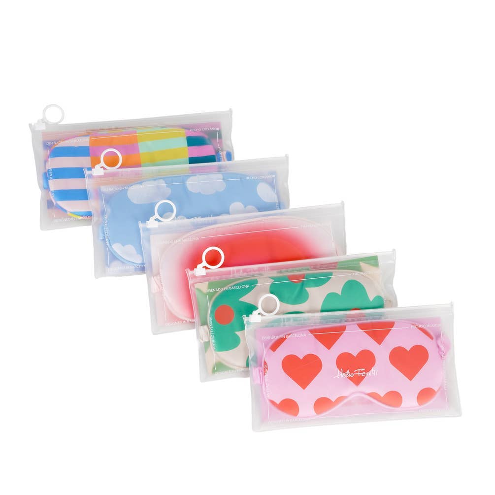 MULTICOLOR STRIPED EYE MASK