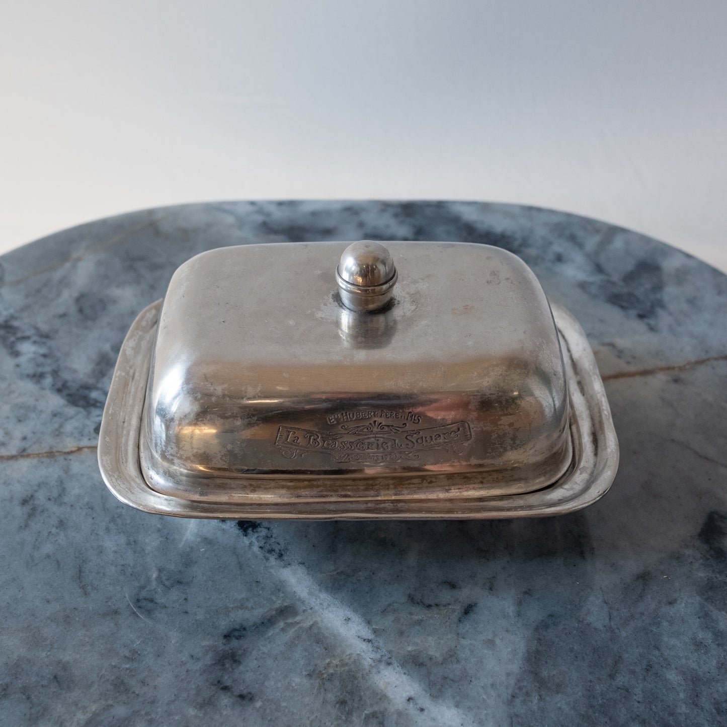 La Brasserie du Square French Silverplated Butter Dish