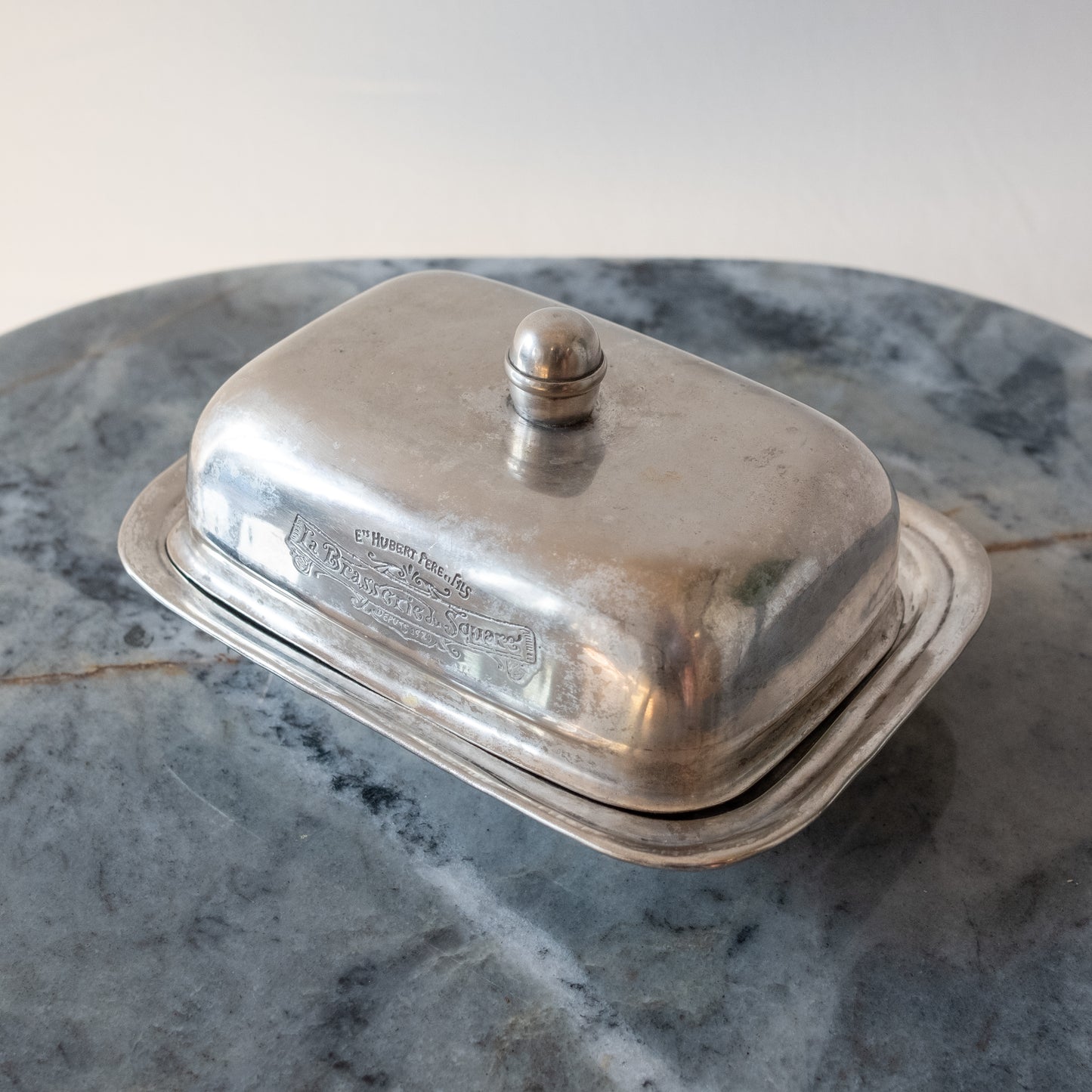 La Brasserie du Square French Silverplated Butter Dish