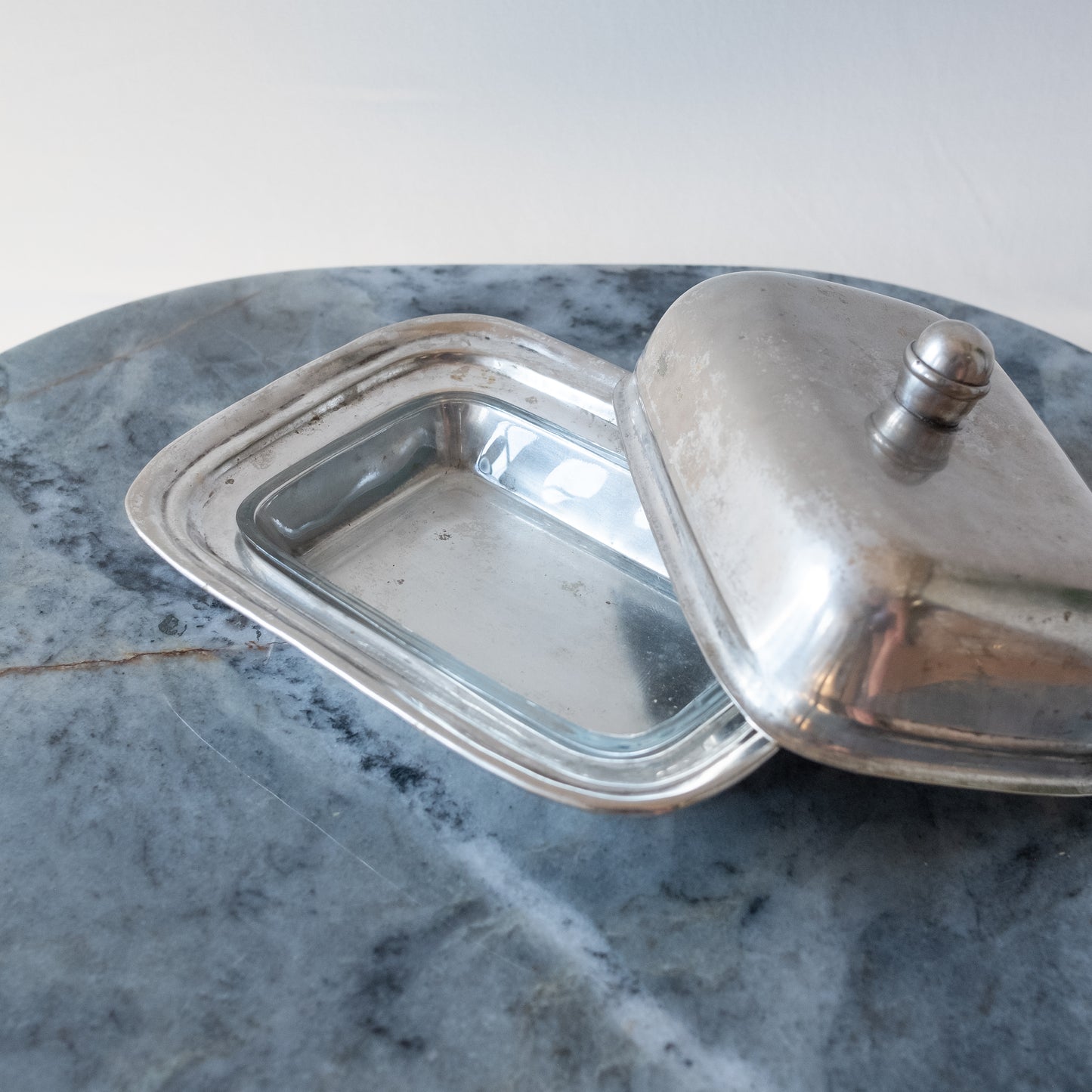 La Brasserie du Square French Silverplated Butter Dish