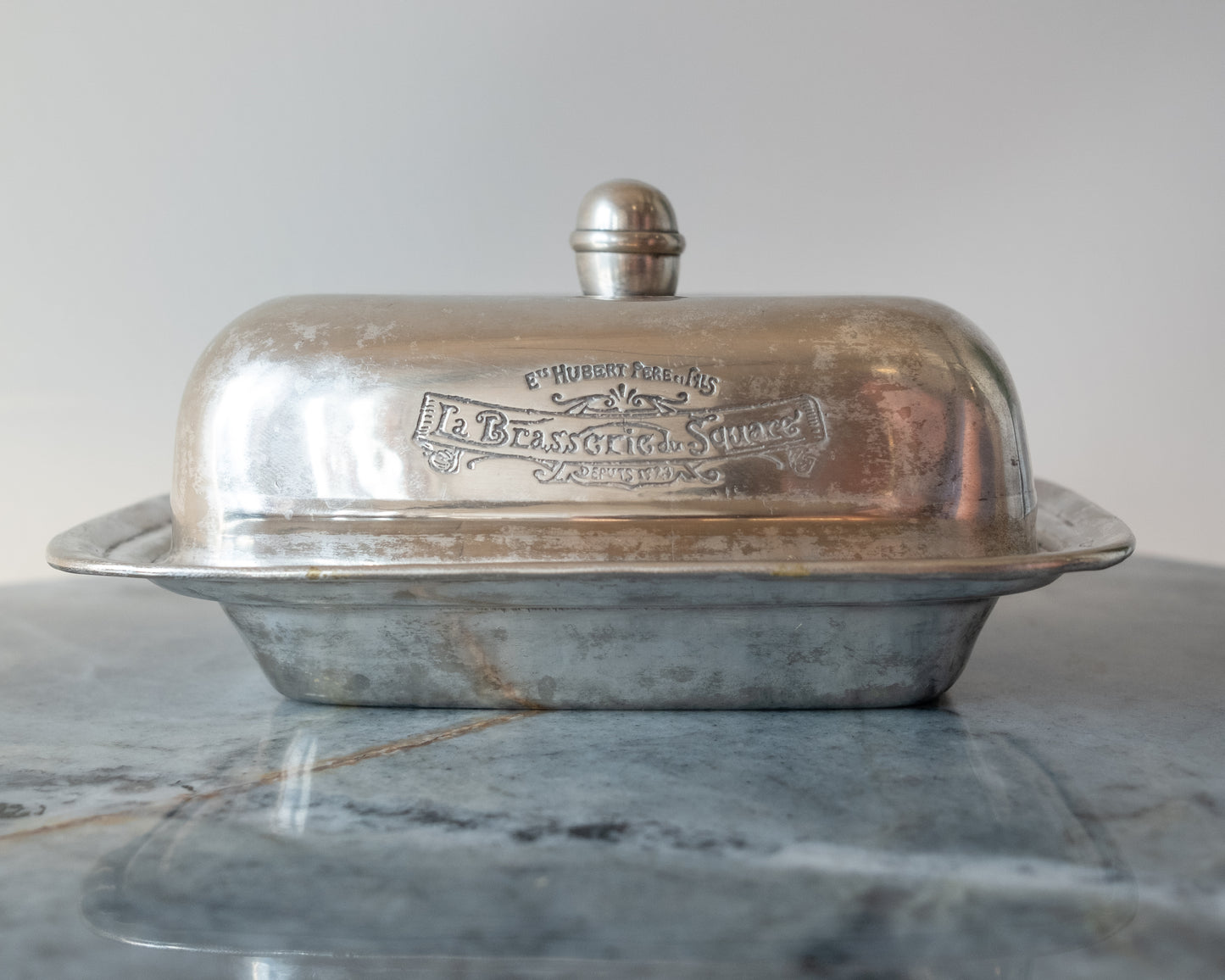 La Brasserie du Square French Silverplated Butter Dish