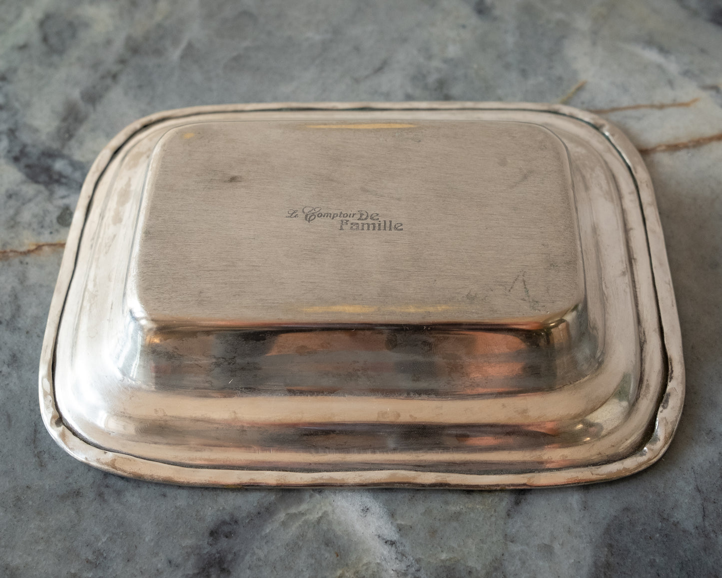 La Brasserie du Square French Silverplated Butter Dish