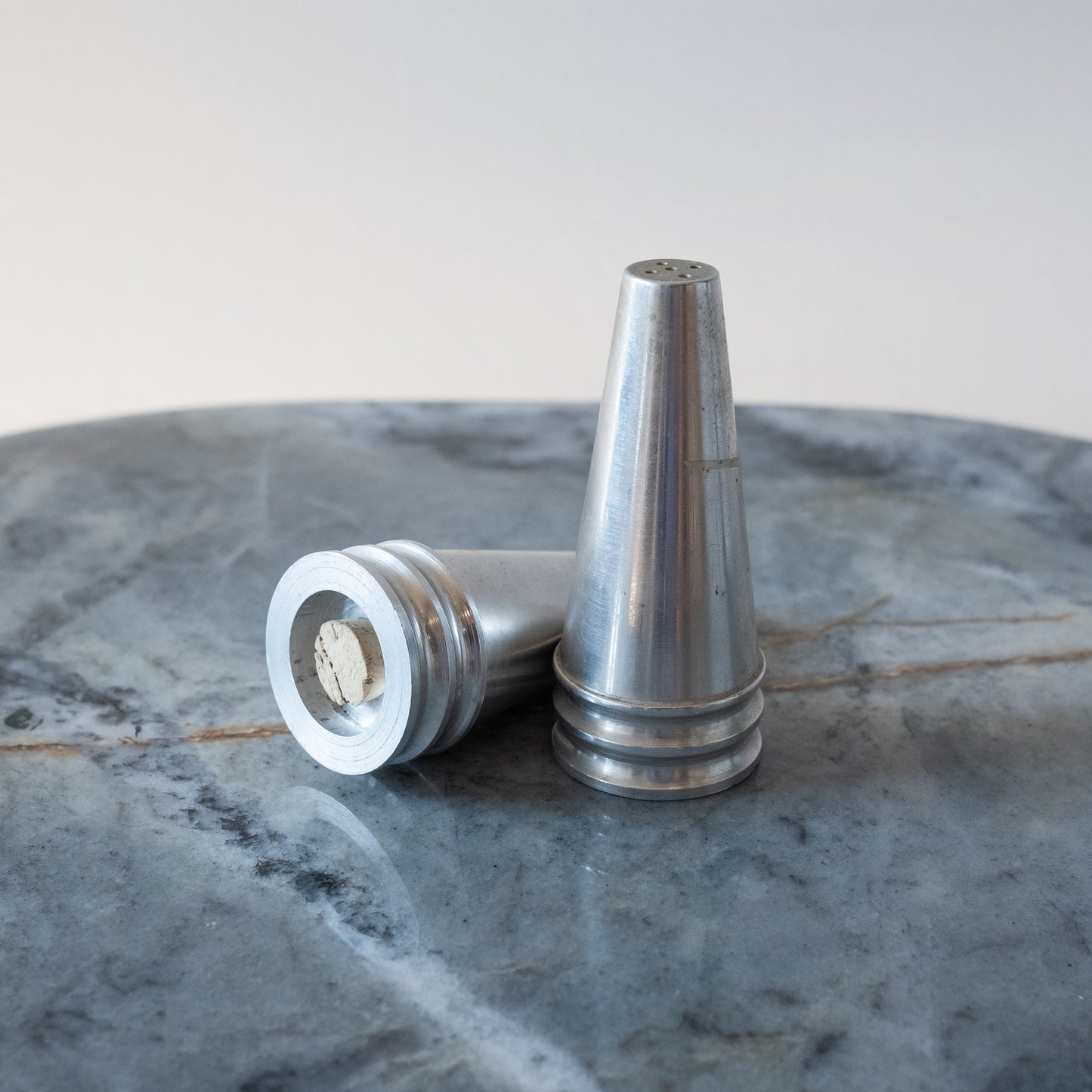 Modernist Stainless Steel Salt & Pepper Shakers