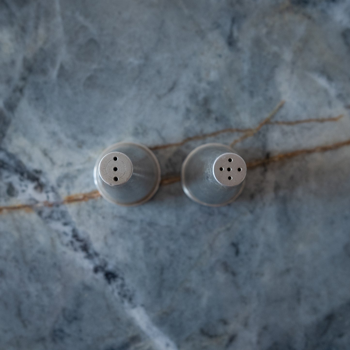 Modernist Stainless Steel Salt & Pepper Shakers